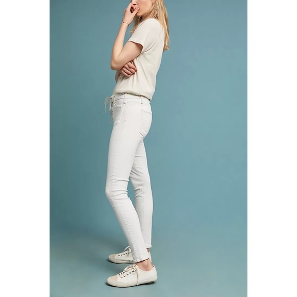 McGuire White Isabeli Mid Rise Lace Up Skinny Jeans 27 4 - Picture 5 of 10